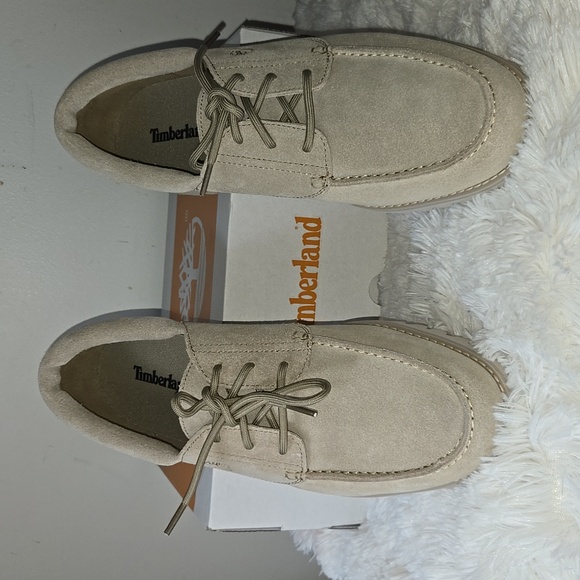 Timberland Authentics Light Suede Lace-up Oxfords Size US 10.5 - Picture 3 of 4